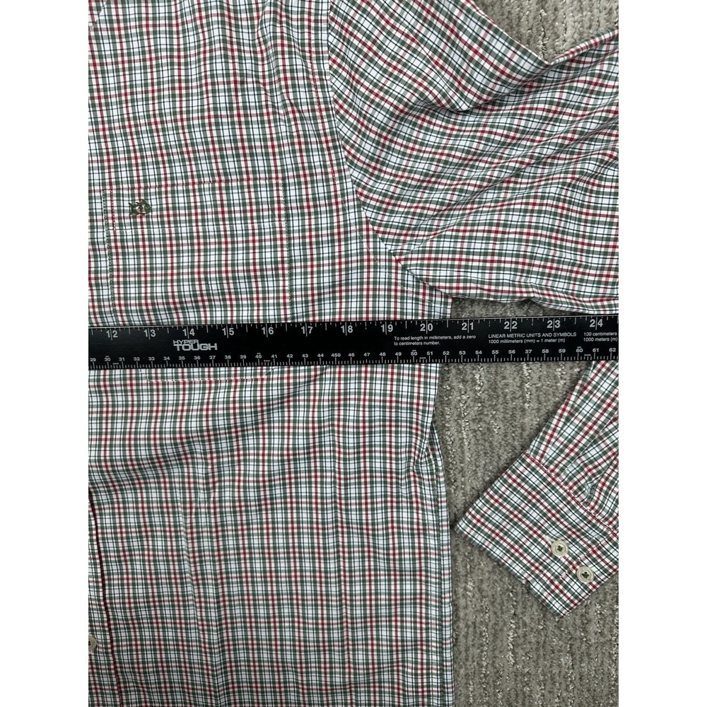 Southern Tide Shirt Mens Small Green Plaid Intercoastal Button Down Long Sleeve - Picture 9 of 12